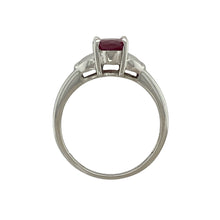 Load image into Gallery viewer, 9ct White Gold &amp; Ruby Set Ring
