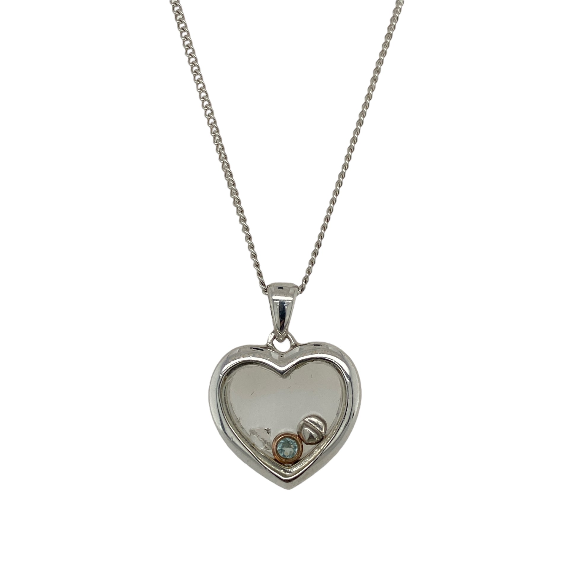 925 Silver Clogau Heart 16" - 18" Necklace