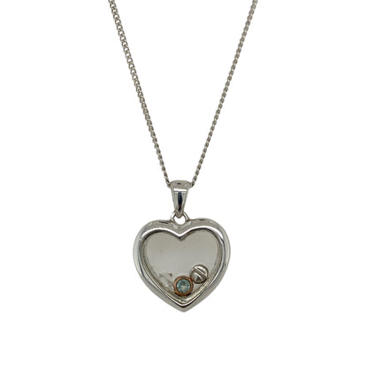 925 Silver Clogau Heart 16" - 18" Necklace
