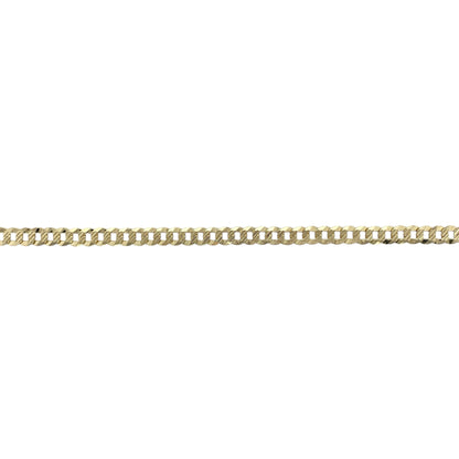 9ct Gold 8.5" Curb Bracelet