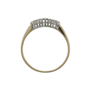9ct Gold & Diamond Set Five Stone Set Band Ring