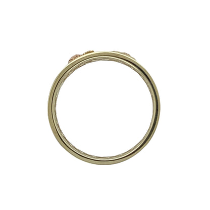 9ct Gold & Citrine Set Clogau Honeycomb Bee Band Ring