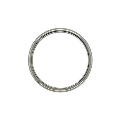 9ct White Gold 3mm Wedding Band Ring