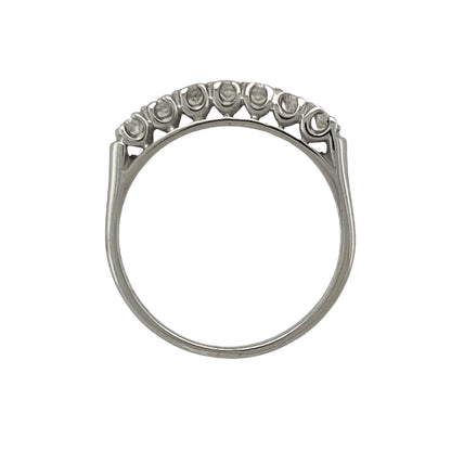 18ct White Gold & Diamond Set Band Ring