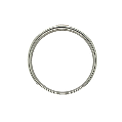 925 Silver & White Topaz Set Clogau Band Ring