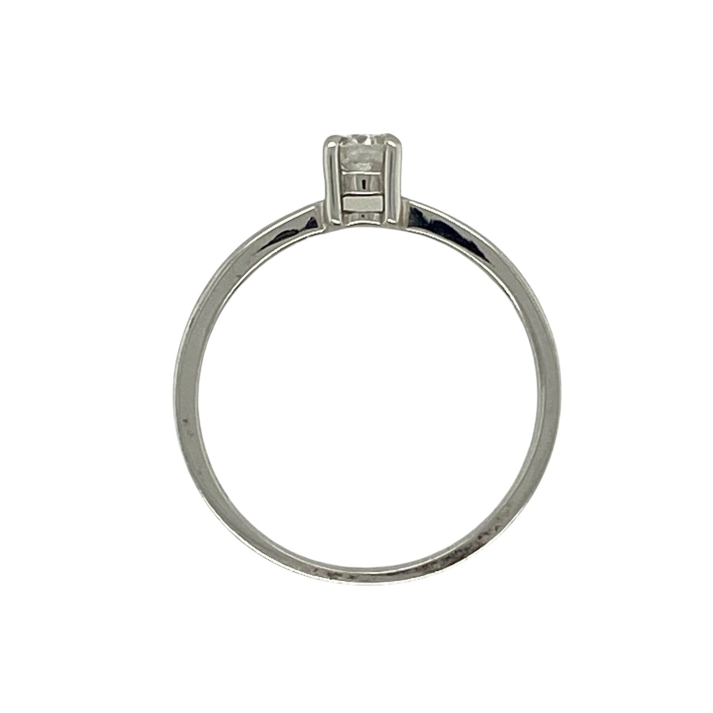 New 9ct White Gold & Diamond Set Solitaire Ring
