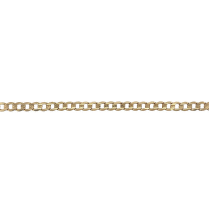 9ct Gold 8" Curb Bracelet
