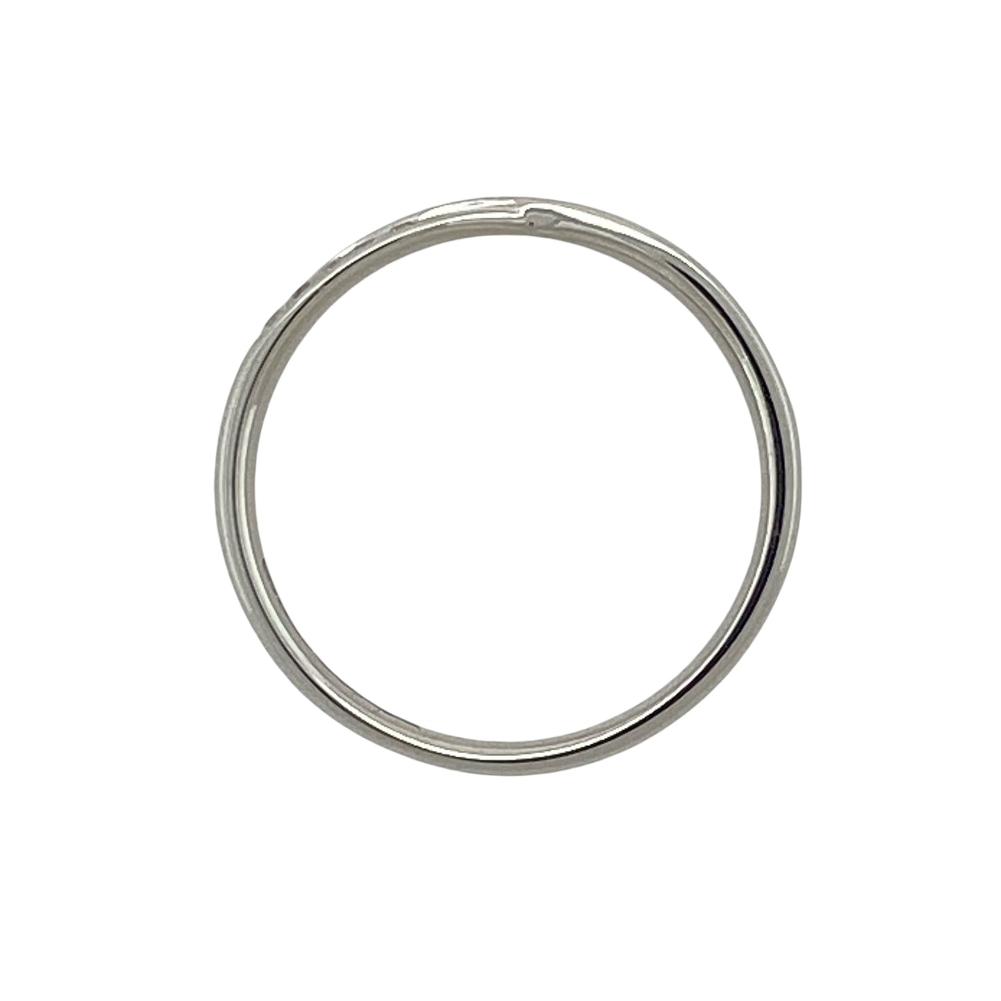 9ct White Gold & Diamond Set Crossover Band Ring