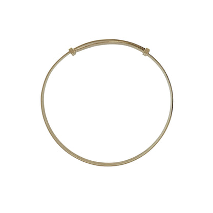 9ct Gold Patterned Expanding Baby Bangle