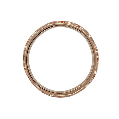 9ct Gold Clogau Swirl Patterned Band Ring