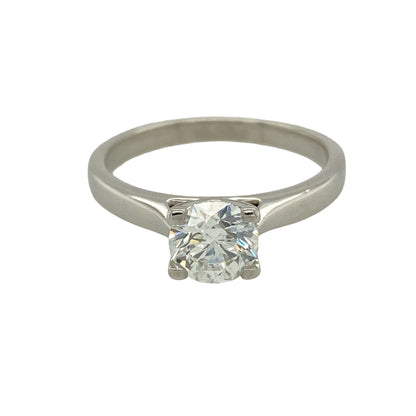 Platinum & Lab Grown Diamond Set Solitaire Ring