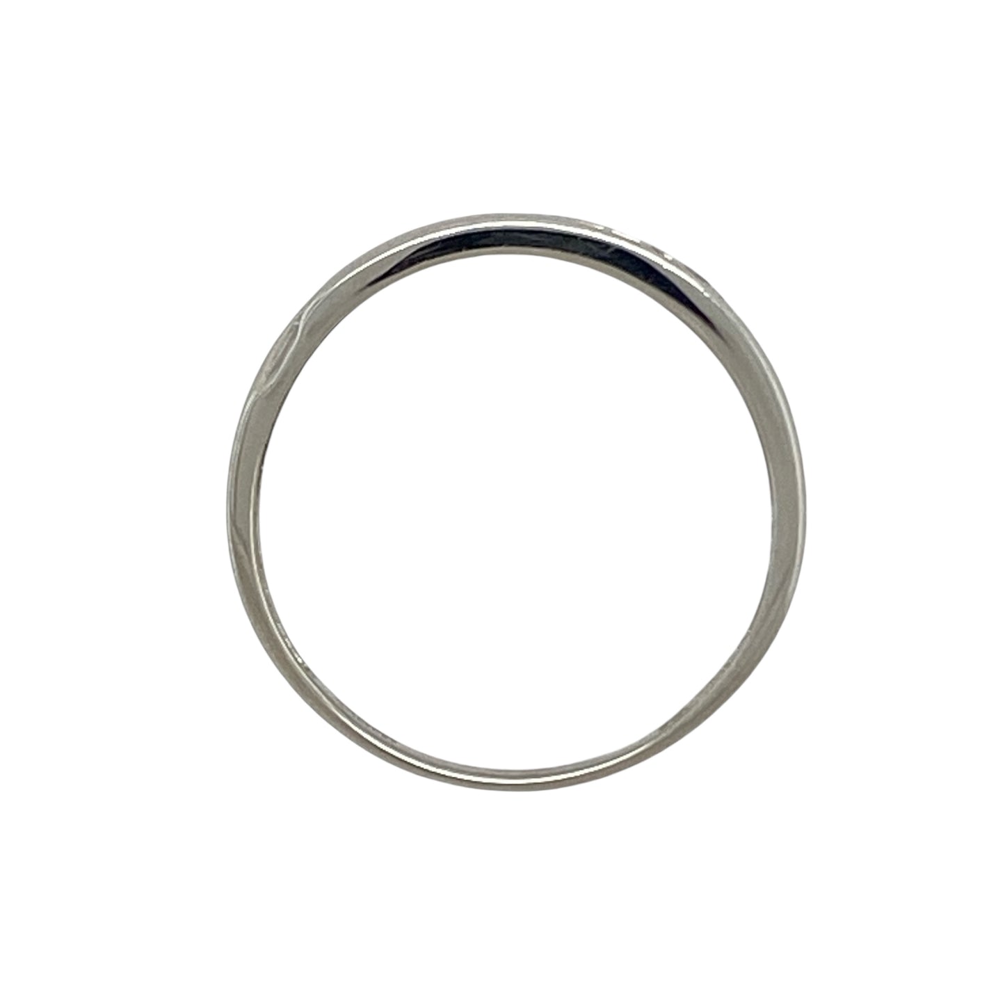9ct White Gold & Diamond Set Wave Band Ring