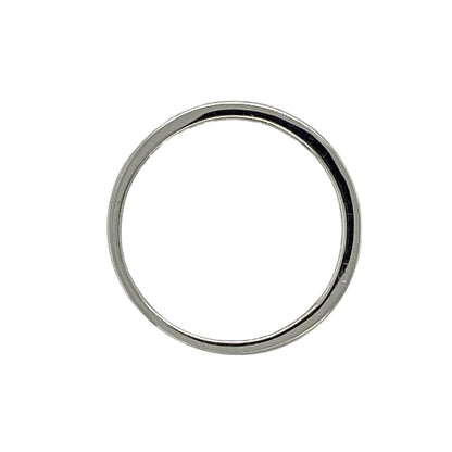 9ct White Gold & Diamond Set Band Ring
