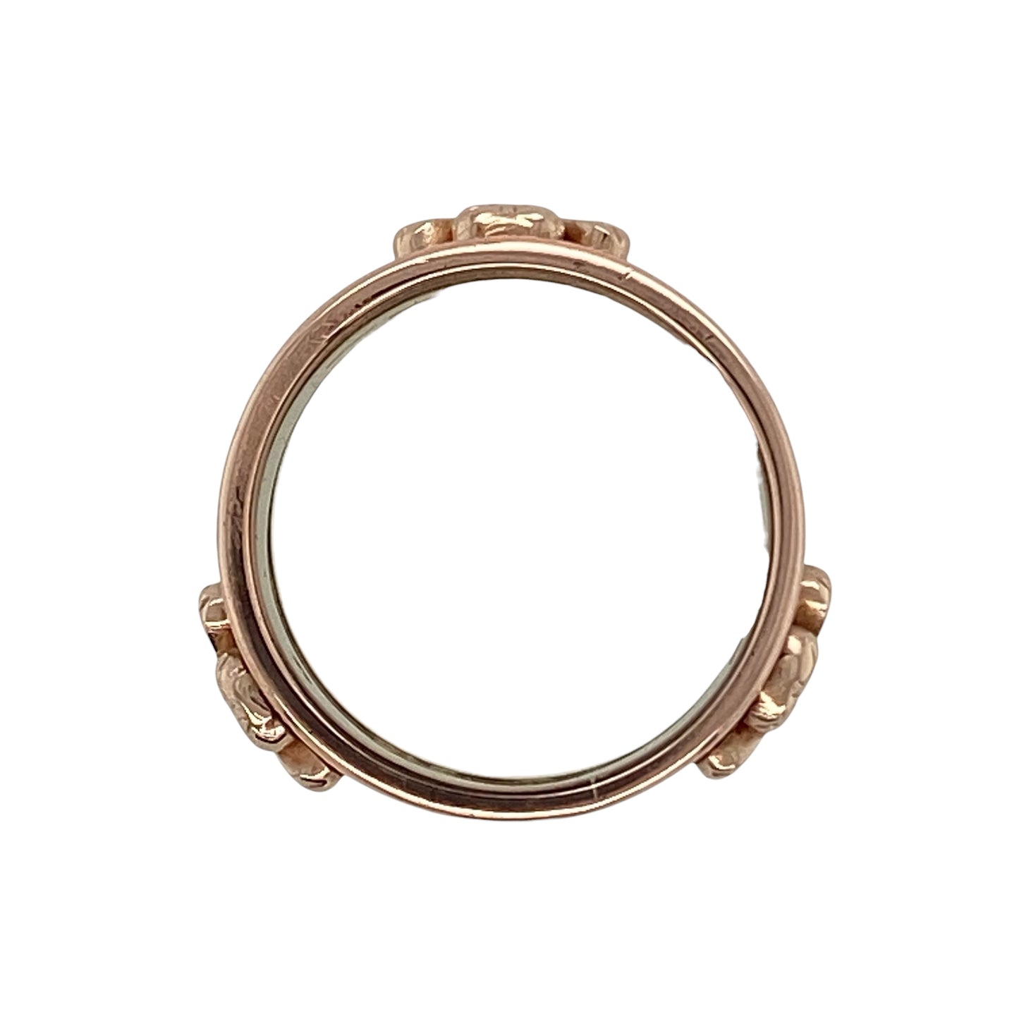 9ct Gold Welsh Three Feathers Band Ring