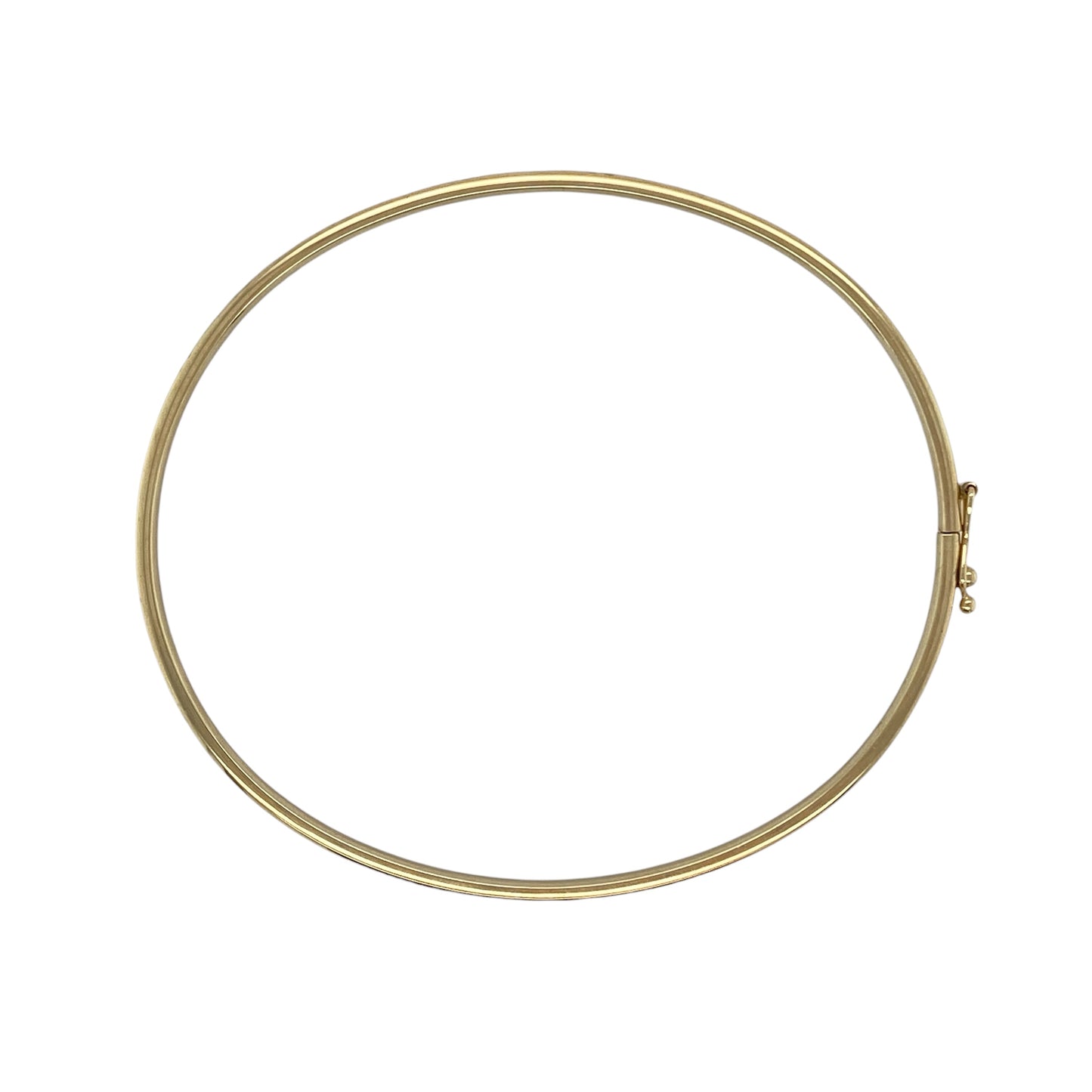 9ct Gold Patterned Hinged Bangle