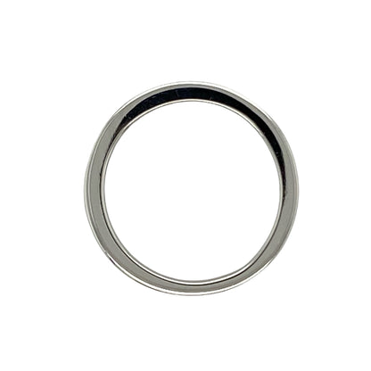 18ct White Gold & Diamond Channel Set Band Ring