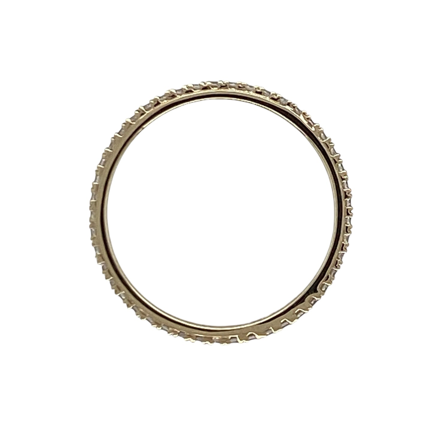 9ct Gold & Cubic Zirconia Eternity Band Ring