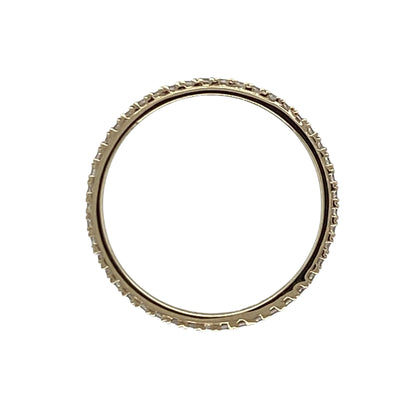9ct Gold & Cubic Zirconia Eternity Band Ring