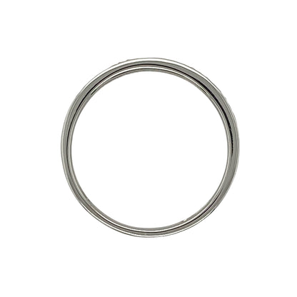 9ct White Gold & Diamond Band Ring