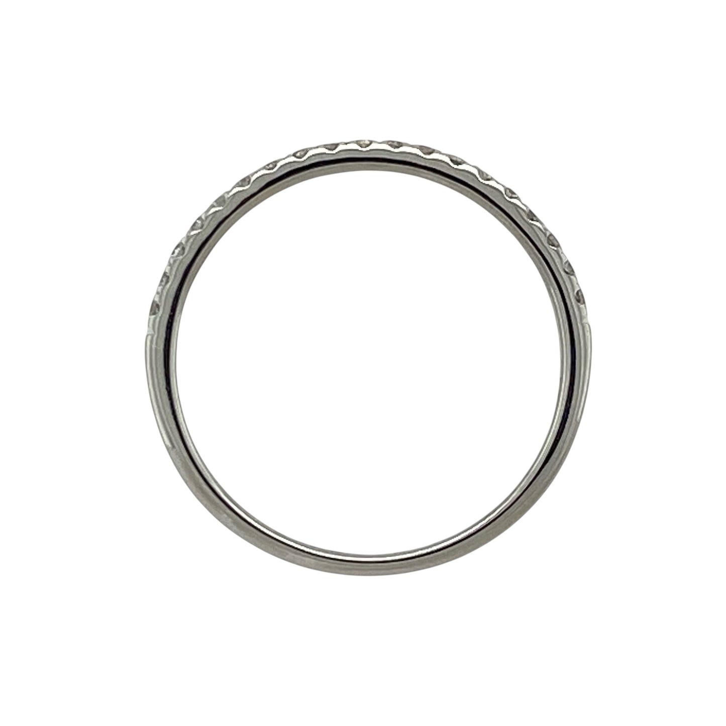 18ct White Gold & Diamond Band Ring