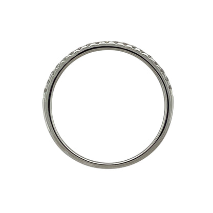 18ct White Gold & Diamond Band Ring