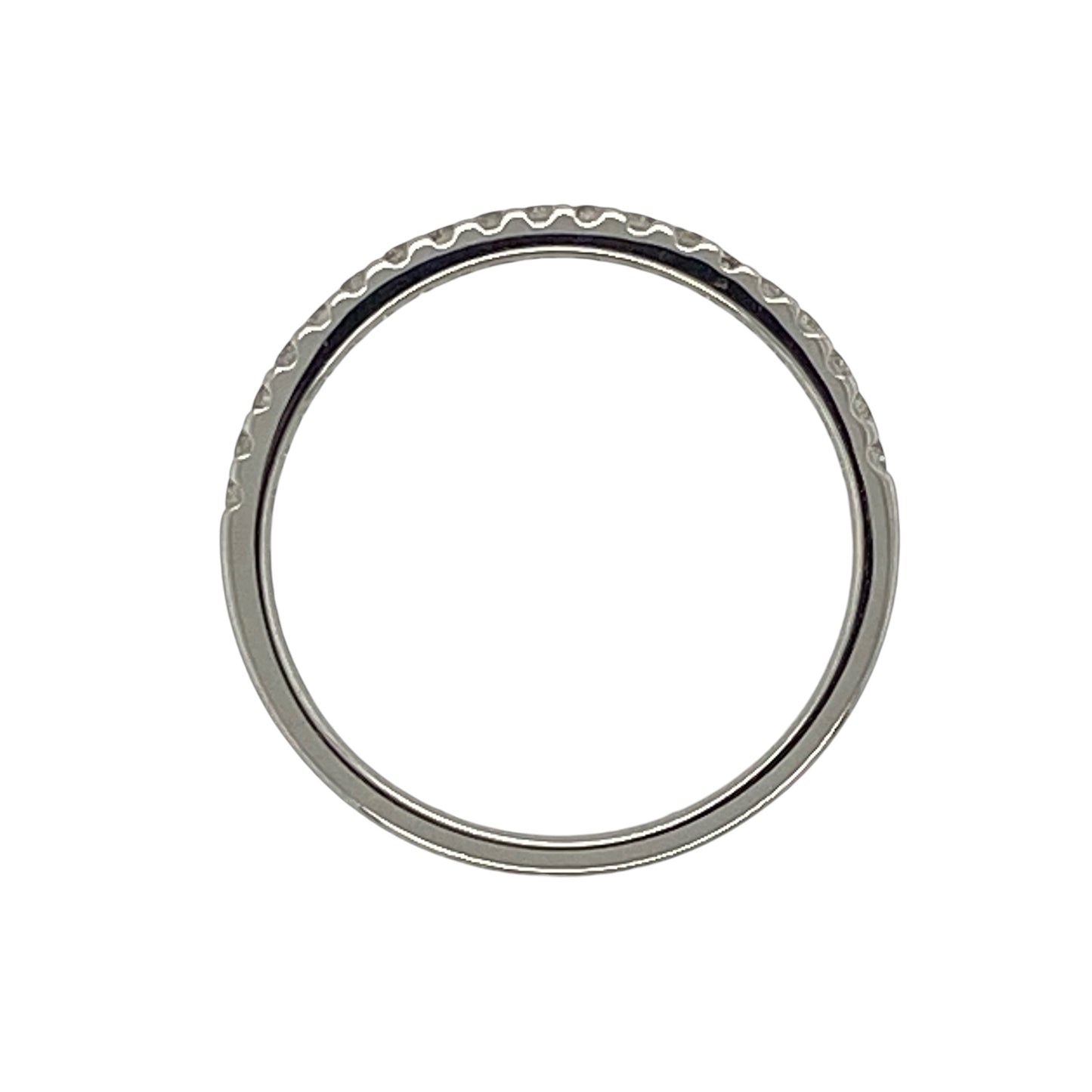 18ct White Gold & Diamond Band Ring