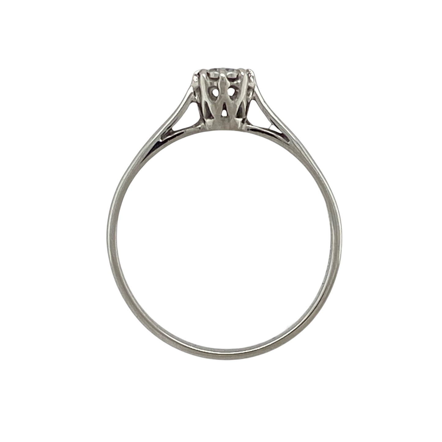 18ct White Gold & Diamond Solitaire Ring