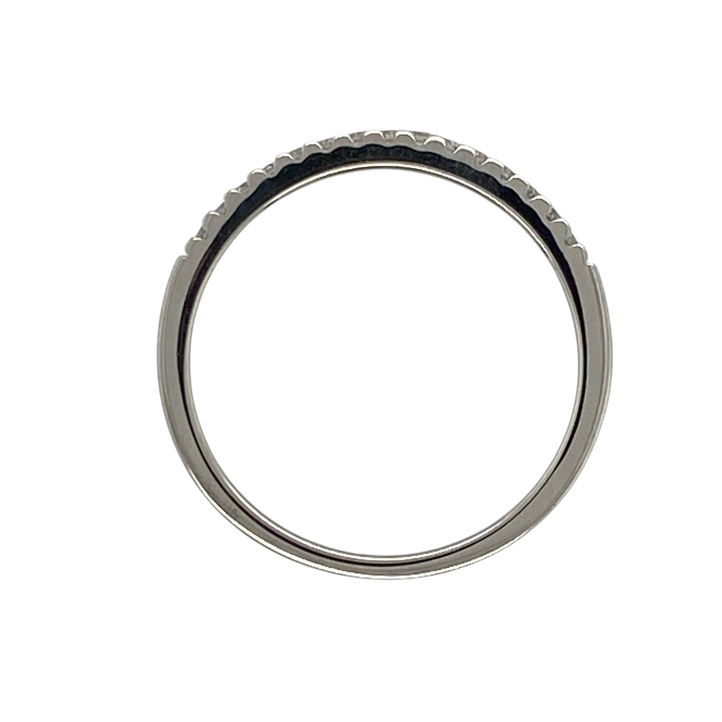 18ct White Gold & Diamond Band Ring
