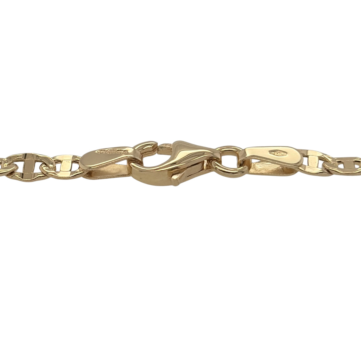 New 9ct Yellow Gold 7.5" Anchor Bracelet with the weight 1.65 grams with link width 3mm