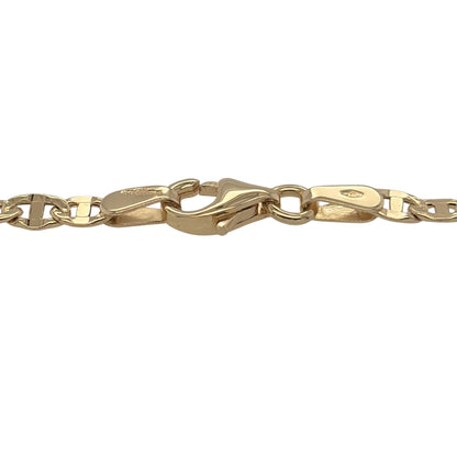 New 9ct Yellow Gold 7.5" Anchor Bracelet with the weight 1.65 grams with link width 3mm