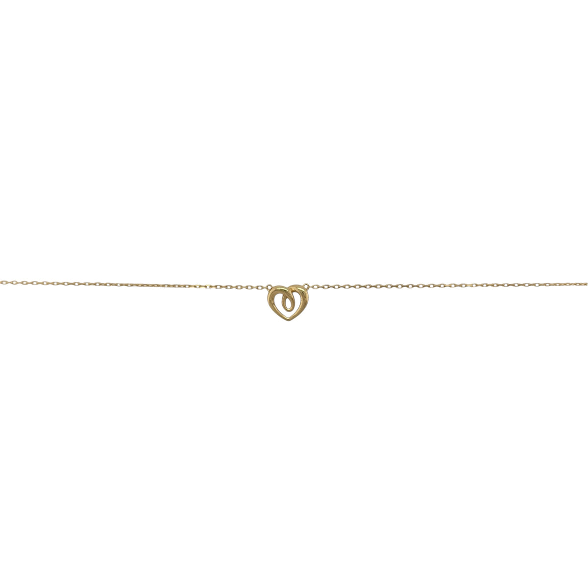 New 9ct Yellow Gold Heart 16" - 18" adjustable Necklace with the weight 1.85 grams and the pendant is approx 8mm by 9mm not including the bail