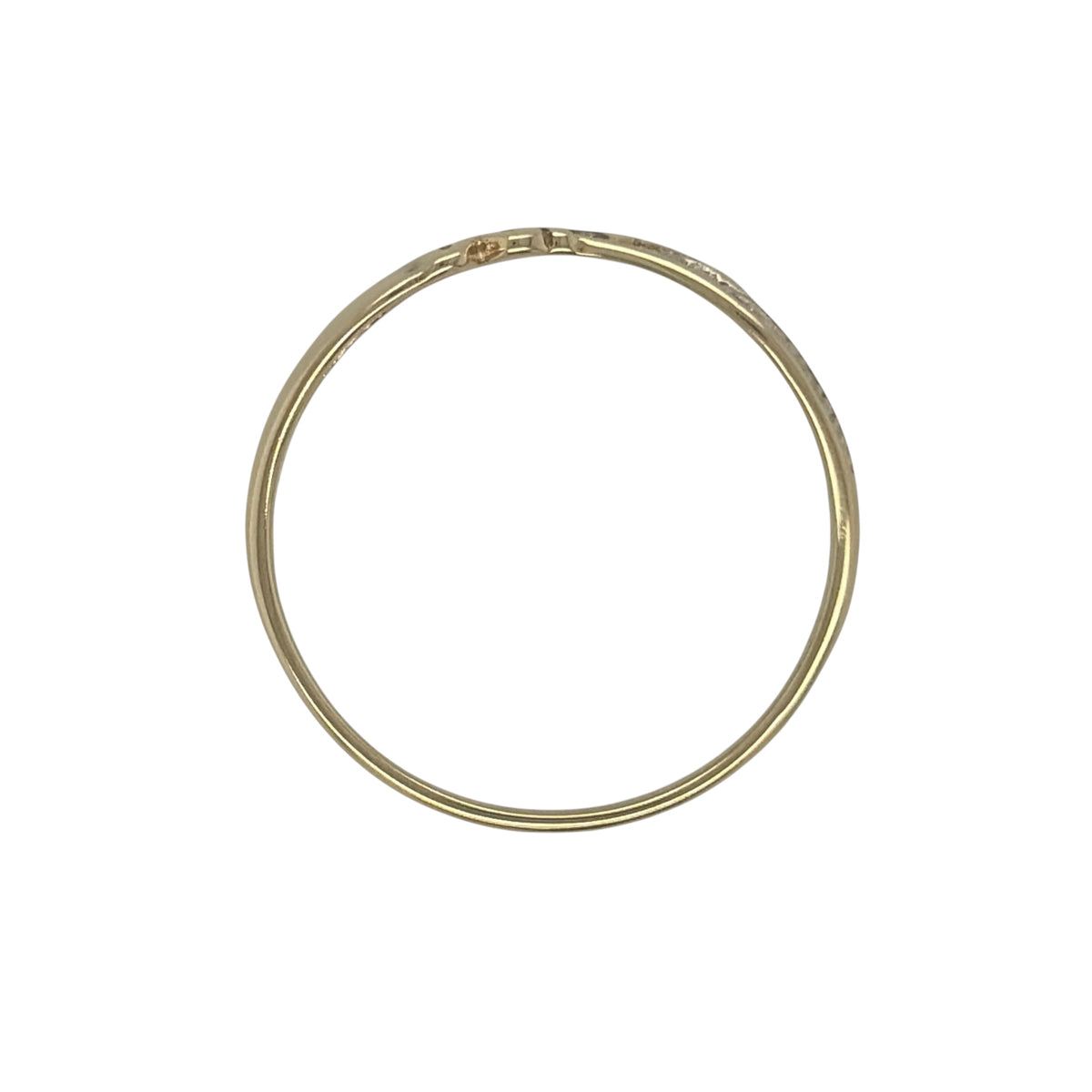 9ct Gold & Diamond Mum Crossover Band Ring