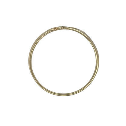 9ct Gold & Diamond Mum Crossover Band Ring