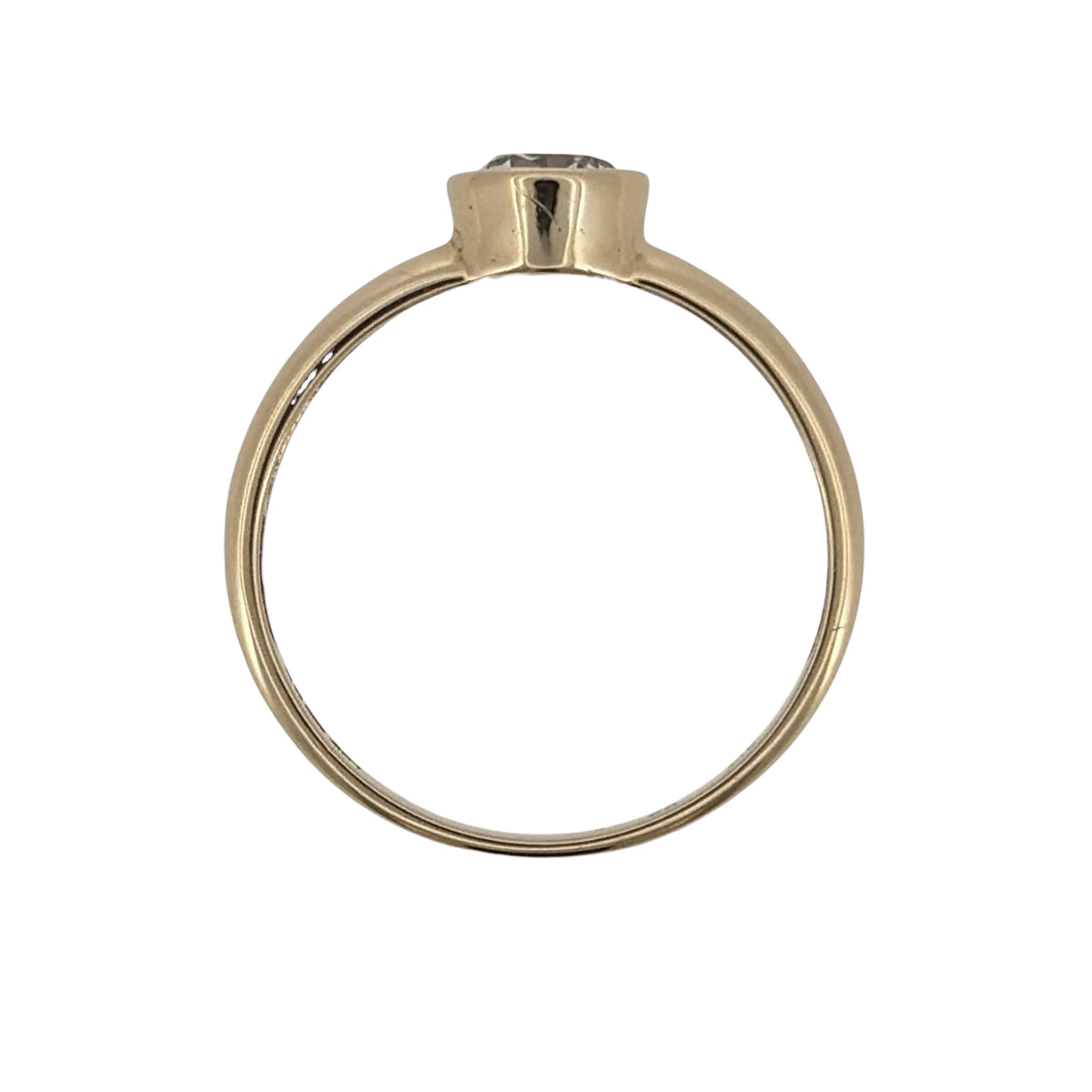 9ct Gold & Cubic Zirconia Solitaire Ring