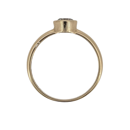 9ct Gold & Cubic Zirconia Solitaire Ring