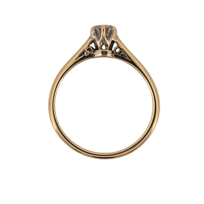 18ct Gold & Diamond Solitaire Ring