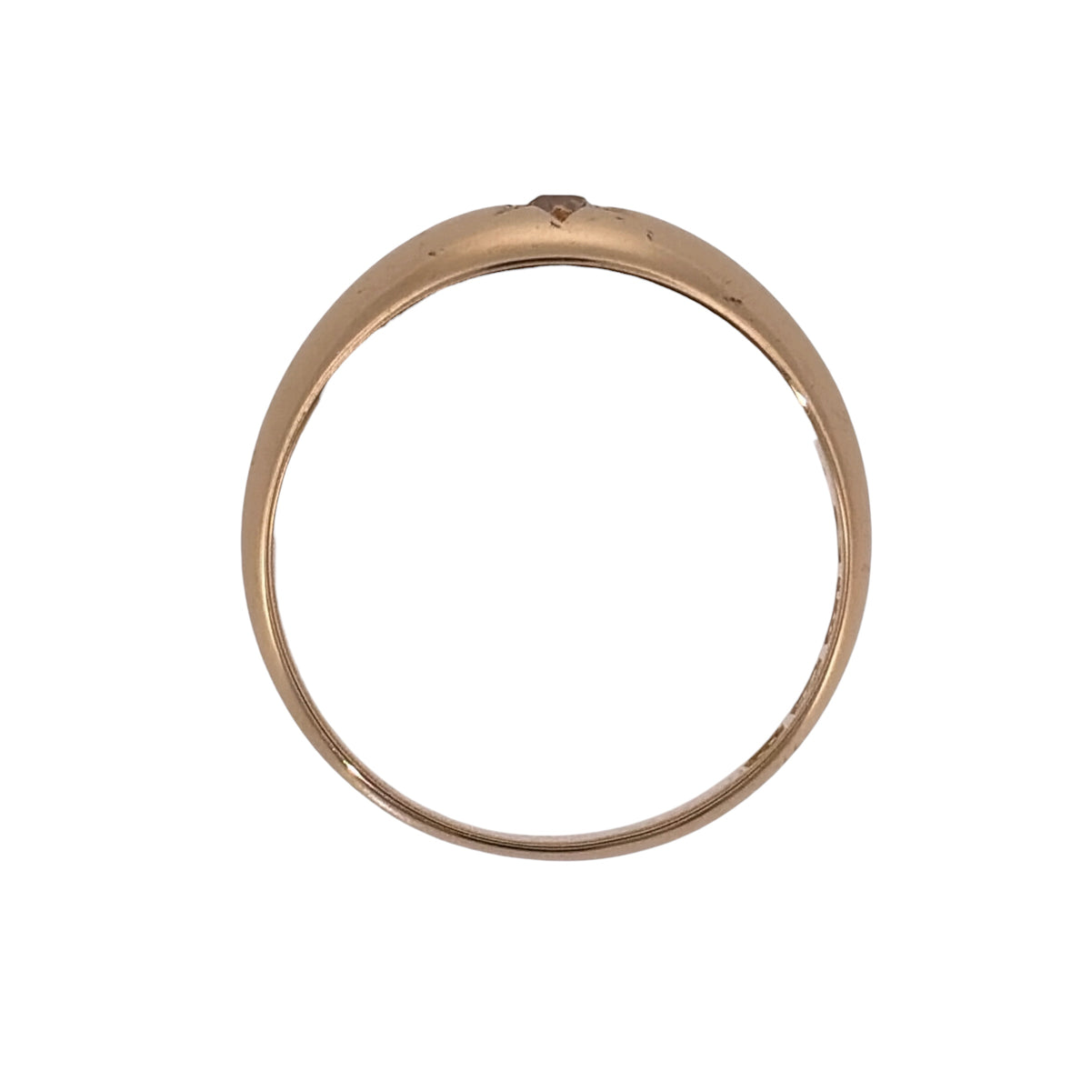 18ct Gold & Diamond Solitaire Band Ring