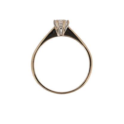 9ct Gold & Cubic Zirconia Solitaire Ring