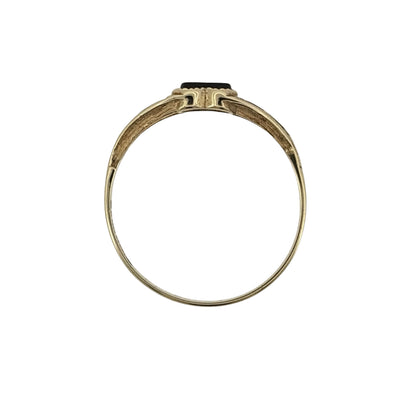 9ct Gold & Onyx Heart Signet Ring