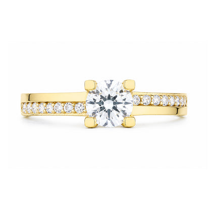 9ct Gold & Cubic Zirconia Solitaire Ring