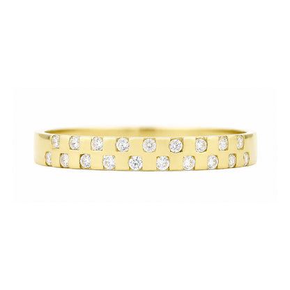 9ct Gold & Cubic Zirconia Band Ring
