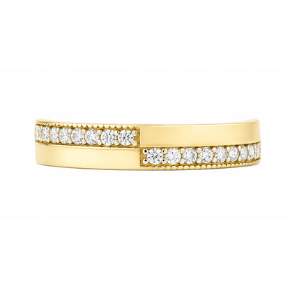 9ct Gold & Cubic Zirconia Band Ring