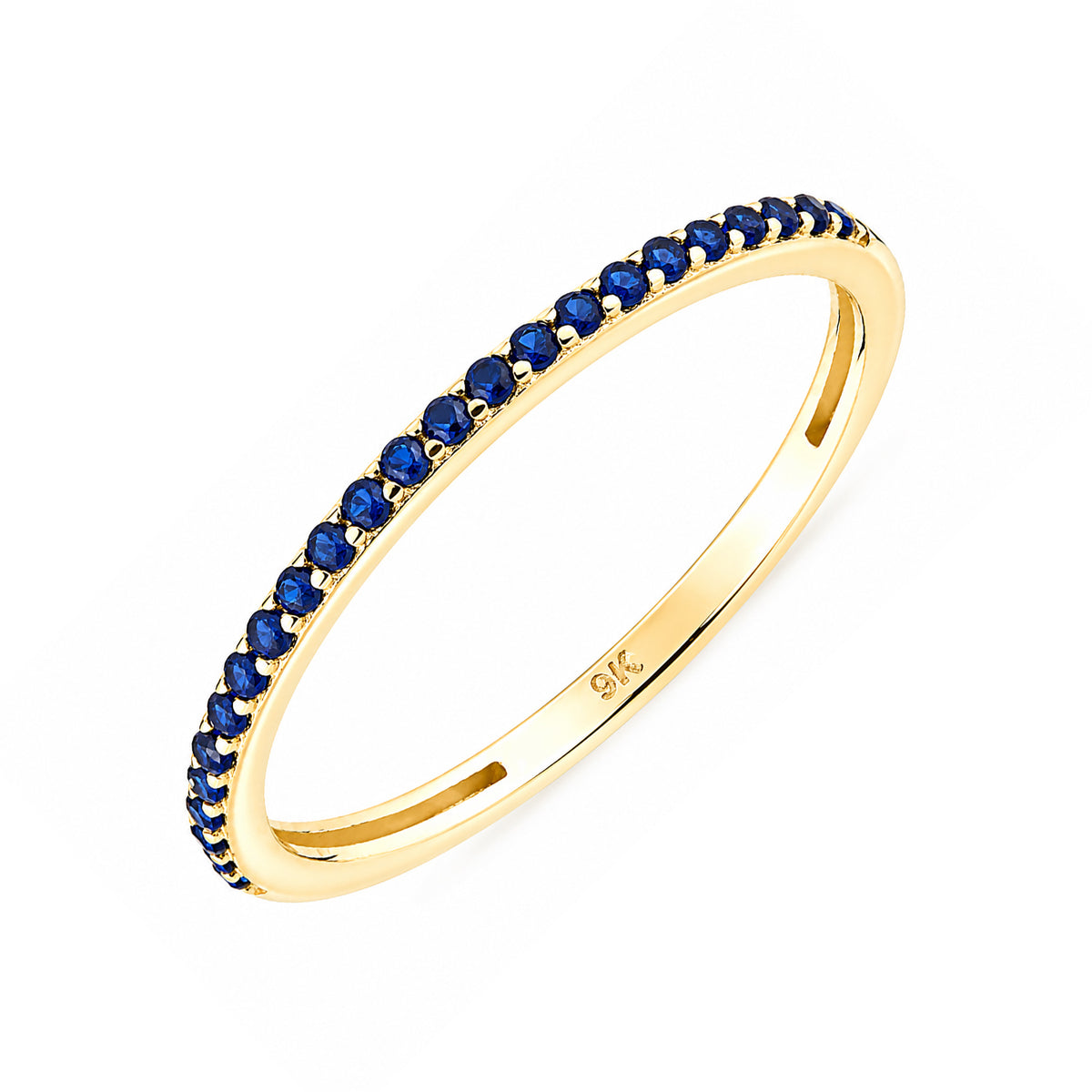 9ct Gold & Sapphire Band Ring