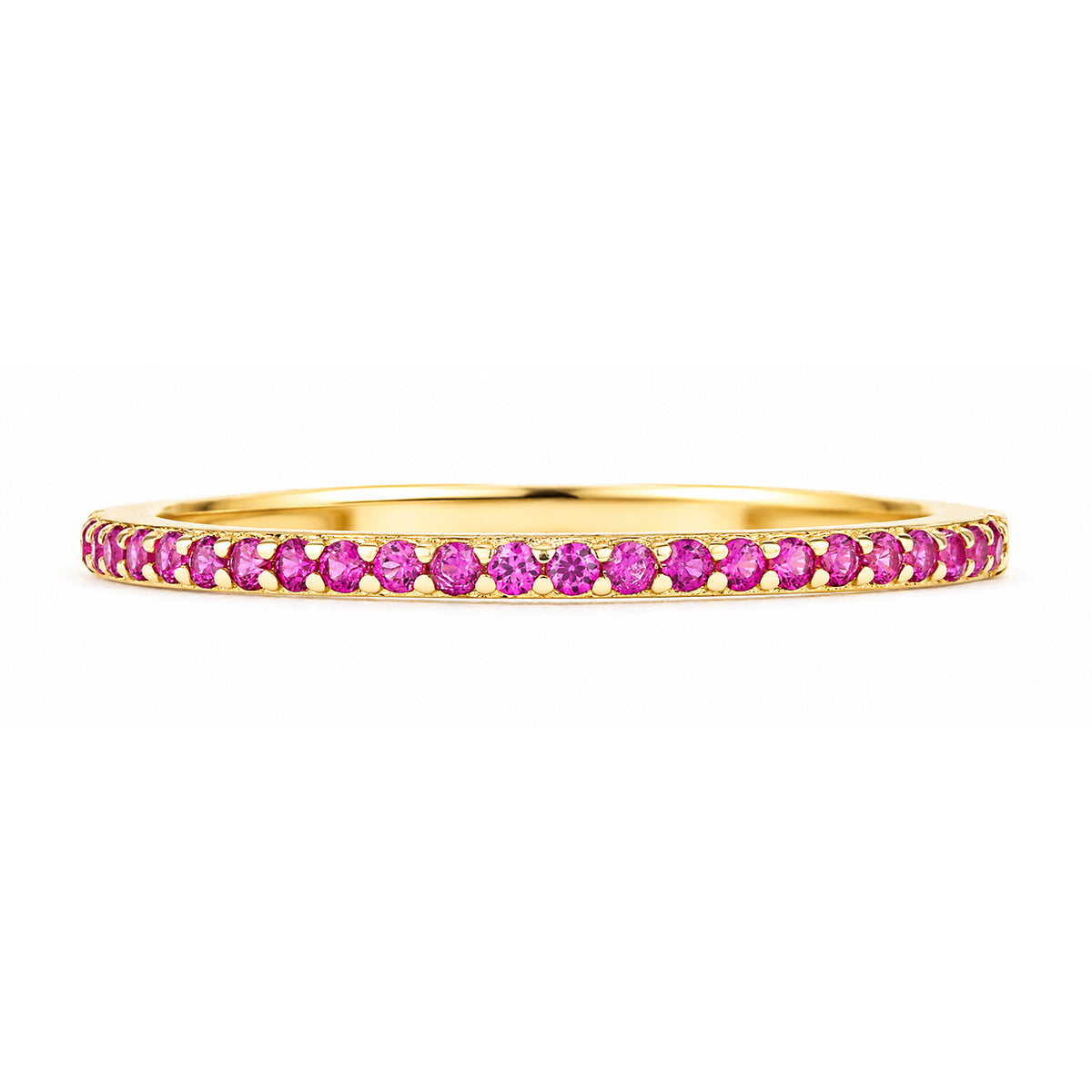 9ct Gold & Ruby Band Ring