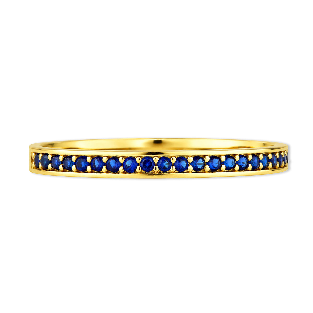 9ct Gold & Sapphire Band Ring