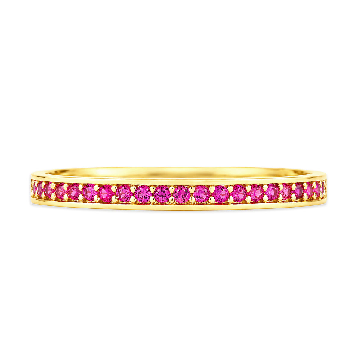9ct Gold & Ruby Band Ring