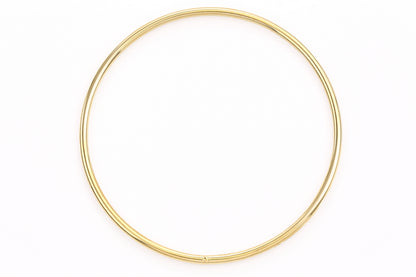 9ct Gold Plain Bangle