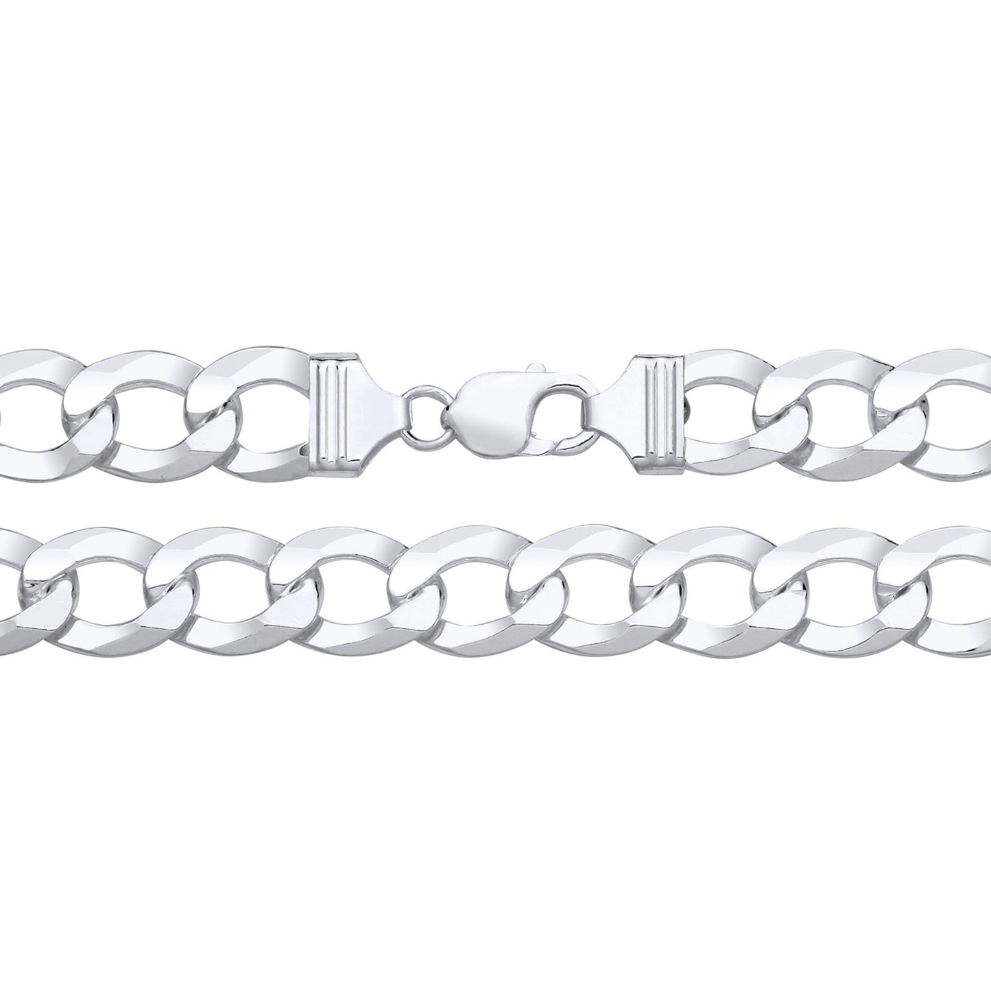 925 Silver 24" Solid Curb Chain