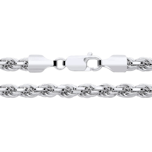 925 Silver 26" Solid Rope Chain