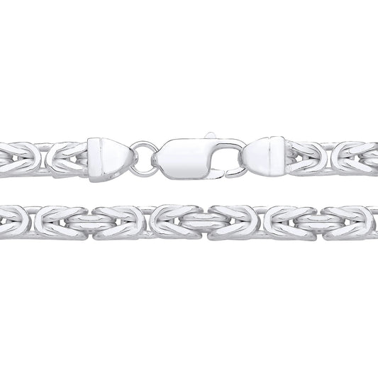 925 Silver 26" Byzantine Chain
